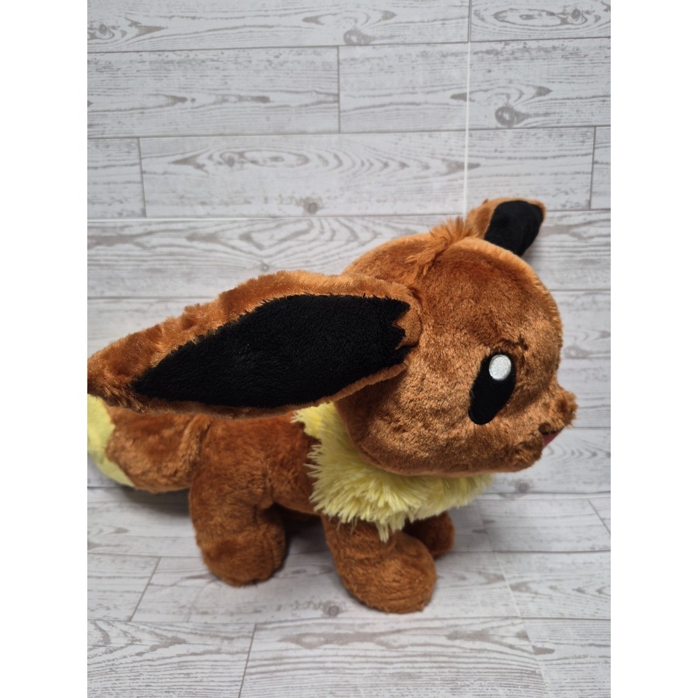 Build A Bear BAB Pokemon Eevee Evie Plush Stuffed Animal 16" Long 2017